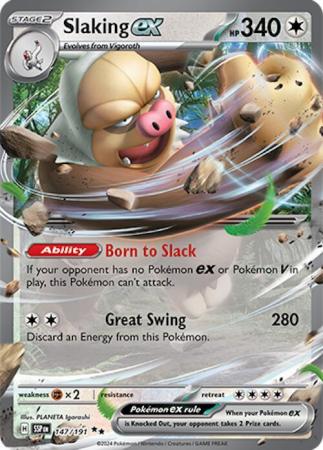 Scarlett & Violet Surging Sparks : 147/191 - Slaking ex - Ultra Rare