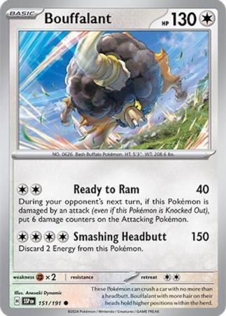 Scarlett & Violet Surging Sparks : 151/191 - Bouffalant - Common