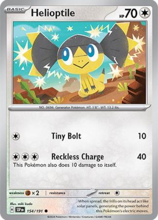 Scarlett & Violet Surging Sparks : 154/191 - Helioptile - Common