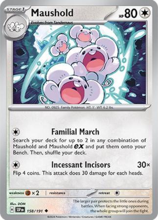 Scarlett & Violet Surging Sparks : 158/191 - Maushold - Uncommon