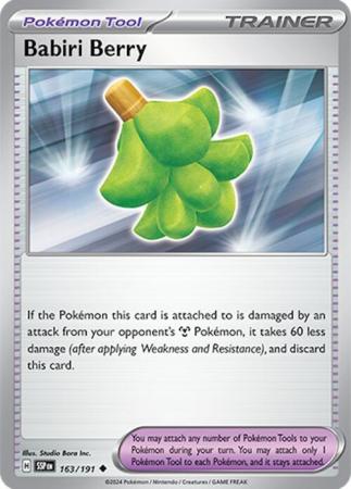 Scarlett & Violet Surging Sparks : 163/191 - Babiri Berry - Uncommon