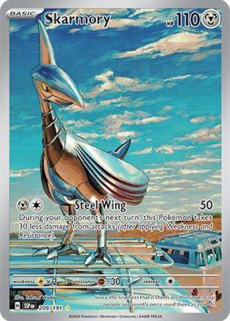 Scarlett & Violet Surging Sparks : 209/191 - Skarmory - Illustration Rare