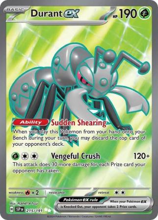 Scarlett & Violet Surging Sparks : 215/191 - Durant ex - Full Art Secret Rare