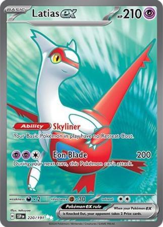 Scarlett & Violet Surging Sparks : 220/191 - Latias ex - Full Art Secret Rare