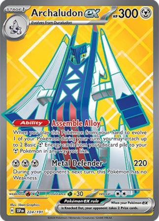 Scarlett & Violet Surging Sparks : 224/191 - Archaludon ex - Full Art Secret Rare