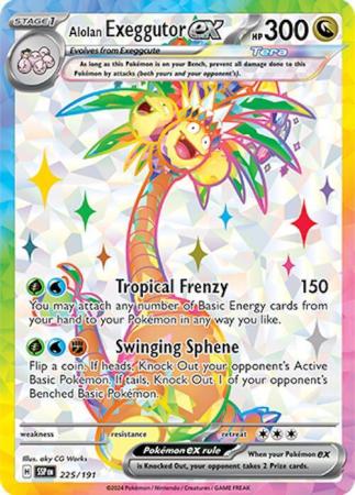 Scarlett & Violet Surging Sparks : 225/191 - Alolan Exeggutor ex - Full Art Secret Rare