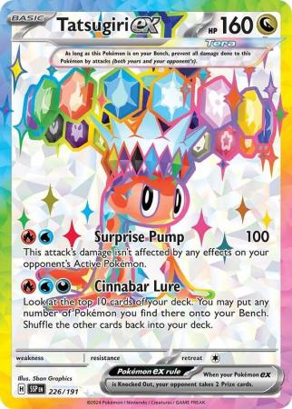 Scarlett & Violet Surging Sparks : 226/191 - Tatsugiri ex - Full Art Secret Rare