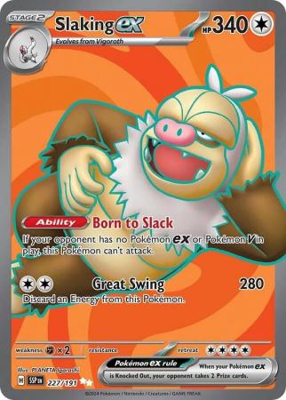 Scarlett & Violet Surging Sparks : 227/191 - Slaking ex - Full Art Secret Rare