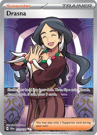 Scarlett & Violet Surging Sparks : 231/191 - Drasna - Full Art Secret Rare