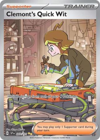 Scarlett & Violet Surging Sparks : 243/191 - Clemont's Quick Wit - Special Illustration Rare