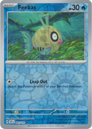 Scarlett & Violet Surging Sparks : 041/191 - Feebas - Common Reverse Holo