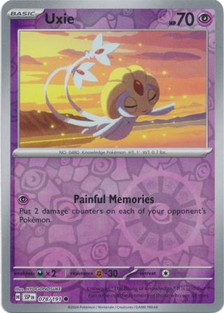 Scarlett & Violet Surging Sparks : 078/191 - Uxie - Common Reverse Holo