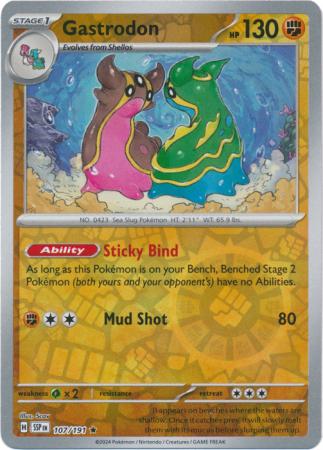Scarlett & Violet Surging Sparks : 107/191 - Gastrodon - Reverse Holo Rare