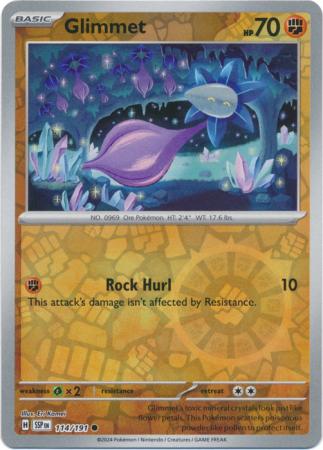 Scarlett & Violet Surging Sparks :   114/191 - Glimmet -Common Reverse Holo