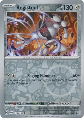 Scarlett & Violet Surging Sparks : 125/191 - Registeel - Uncommon Reverse Holo