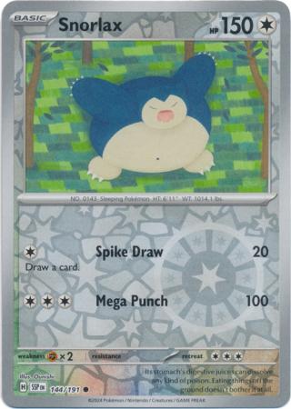 Scarlett & Violet Surging Sparks : 144/191 - Snorlax - Common Reverse Holo