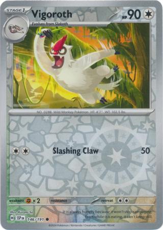 Scarlett & Violet Surging Sparks : 146/191 - Vigoroth - Common Reverse Holo