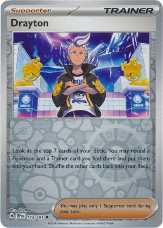 Scarlett & Violet Surging Sparks : 174/191 - Drayton - Uncommon Reverse Holo