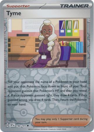 Scarlett & Violet Surging Sparks : 190/191 -Tyme - Uncommon Reverse Holo