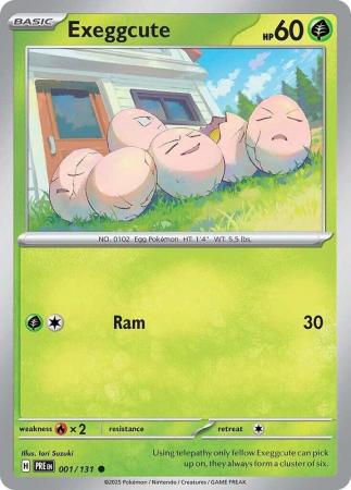 Scarlet & Violet: Prismatic Evolutions: 001/131 - Exeggcute - Common