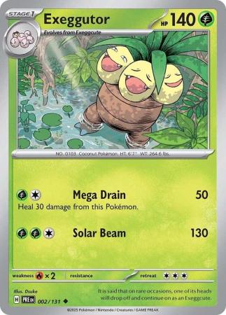Scarlet & Violet: Prismatic Evolutions: 002/131 - Exeggutor - Uncommon