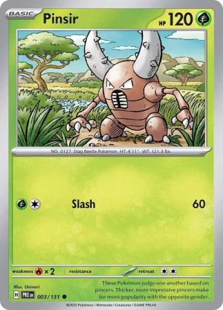 Scarlet & Violet: Prismatic Evolutions: 003/131 - Pinsir - Common