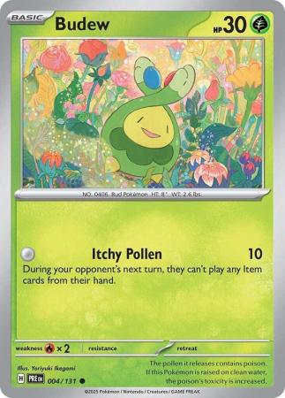 Scarlet & Violet: Prismatic Evolutions: 004/131 - Budew - Common
