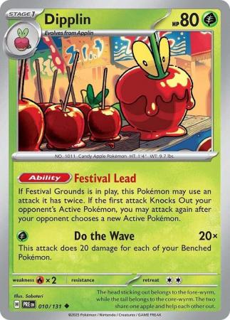 Scarlet & Violet: Prismatic Evolutions: 010/131 - Dipplin - Uncommon