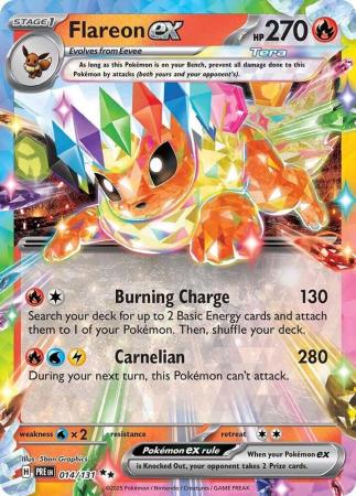 Scarlet & Violet: Prismatic Evolutions: 014/131 - Flareon ex - Ultra Rare