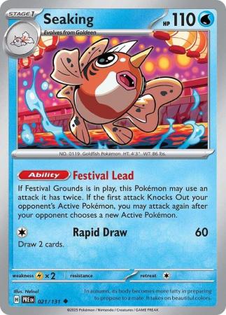 Scarlet & Violet: Prismatic Evolutions: 021/131 - Seaking - Uncommon