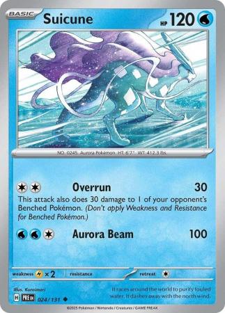 Scarlet & Violet: Prismatic Evolutions: 024/131 - Suicune - Uncommon