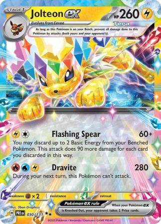 Scarlet & Violet: Prismatic Evolutions: 030/131 - Jolteon ex - Ultra Rare