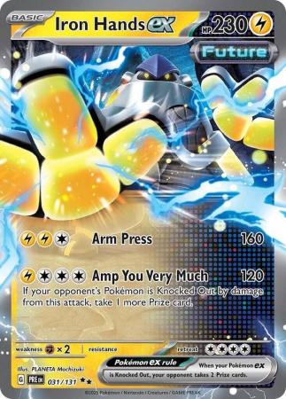 Scarlet & Violet: Prismatic Evolutions: 031/131 - Iron Hands ex - Ultra Rare
