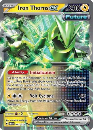 Scarlet & Violet: Prismatic Evolutions: 032/131 - Iron Thorns ex - Ultra Rare