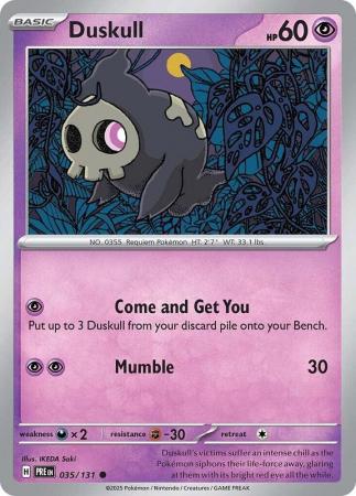 Scarlet & Violet: Prismatic Evolutions: 035/131 - Duskull - Common
