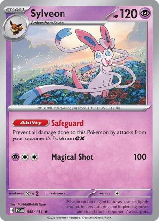 Scarlet & Violet: Prismatic Evolutions: 040/131 - Sylveon - Holo Rare
