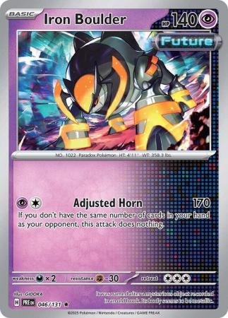 Scarlet & Violet: Prismatic Evolutions: 046/131 - Iron Boulder - Holo Rare