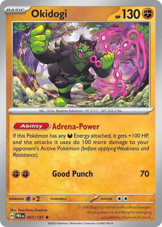 Scarlet & Violet: Prismatic Evolutions: 057/131 - Okidogi - Holo Rare