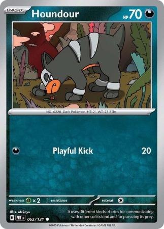 Scarlet & Violet: Prismatic Evolutions: 062/131 - Houndour - Common