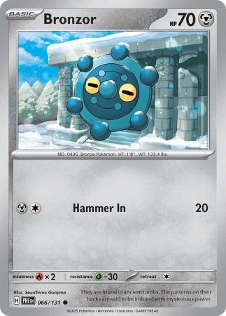Scarlet & Violet: Prismatic Evolutions: 066/131 - Bronzor - Common