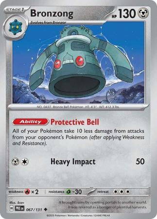 Scarlet & Violet: Prismatic Evolutions: 067/131 - Bronzong - Uncommon