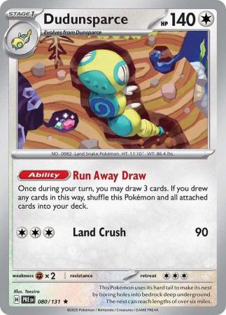 Scarlet & Violet: Prismatic Evolutions: 080/131 - Dudunsparce - Holo Rare