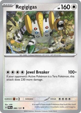 Scarlet & Violet: Prismatic Evolutions: 086/131 - Regigigas - Uncommon