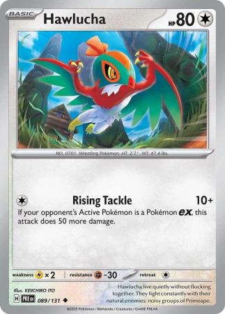 Scarlet & Violet: Prismatic Evolutions: 089/131 - Hawlucha - Uncommon