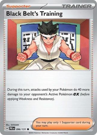 Scarlet & Violet: Prismatic Evolutions: 096/131 - Black Belt's Training - Common