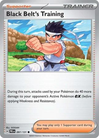 Scarlet & Violet: Prismatic Evolutions: 097/131 - Black Belt's Training - Common