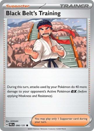 Scarlet & Violet: Prismatic Evolutions: 098/131 - Black Belt's Training - Common