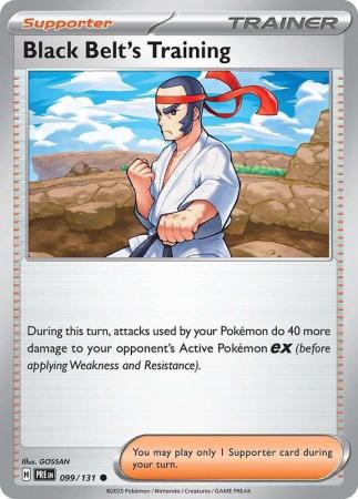 Scarlet & Violet: Prismatic Evolutions: 099/131 - Black Belt's Training - Common