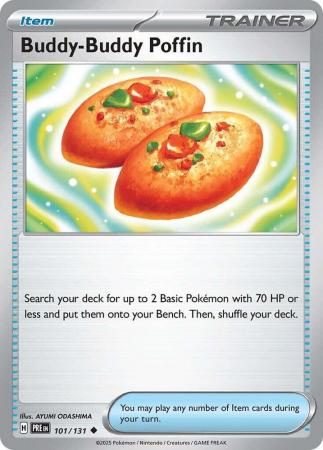 Scarlet & Violet: Prismatic Evolutions: 101/131 - Buddy-Buddy Poffin - Uncommon