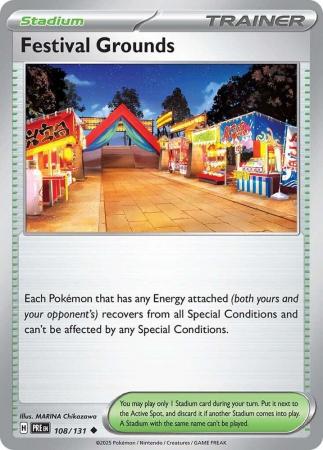 Scarlet & Violet: Prismatic Evolutions: 108/131 - Festival Grounds - Uncommon